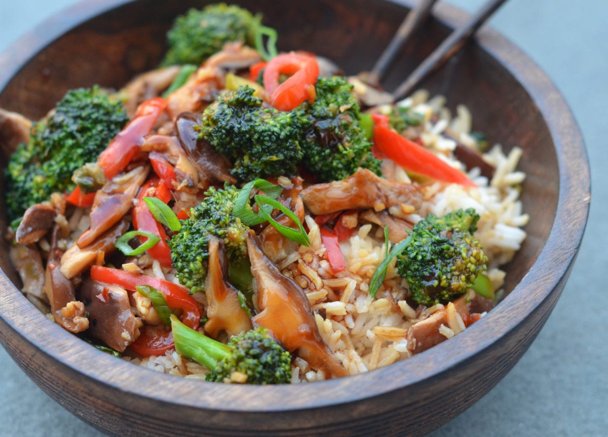 savory stir-fried mountain vegetables